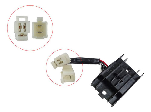 Rectificador Corriente Ac/dc 5 Pines Cable Moxal