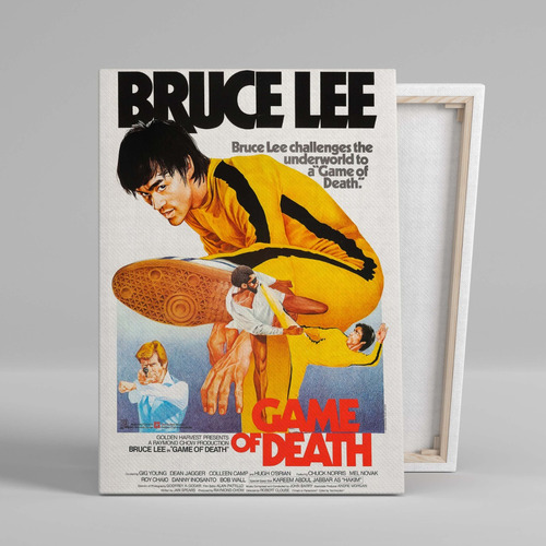 Cuadro Game Of Death Bruce Lee Canvas Con Bastidor 60x40 Cm