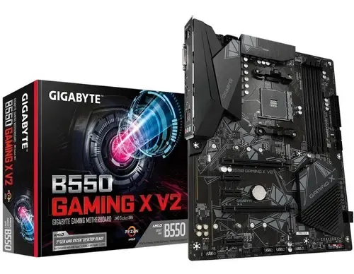 Placa Mãe Gigabyte Para Amd Am4 B550 Gaming X V2 4xddr4 Atx Preto