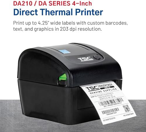 Impresora De Etiquetas Tsc Da210 Direct Thermal Writer