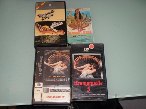 Coleccion Peliculas Emmanuelle-1,4,5,black,oriente-beta /vhs