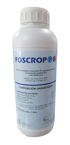 Foscrop Pk (fosforo + Potasio) Dap Fertilizante X 1 Litro