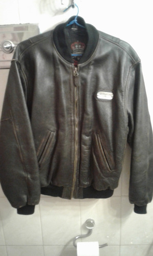 Motor Oil Campera Bomber Aviadora Vintage Optima