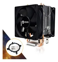 Comprar Cooler Processador Cpu Duplo 2 Fans Intel Amd Universal Led Sem Led