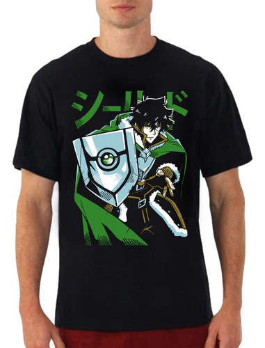 Imagem 2 de 2 de Camiseta 100% Algodão Anime Shield Hero Naofumi Herói Escudo