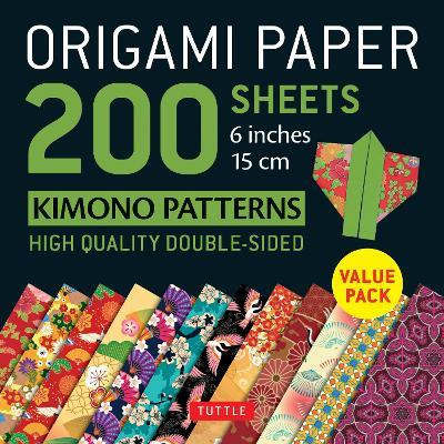 Origami Paper 200 Sheets Kimono Patterns 6 (15 Cm) - Tutt...