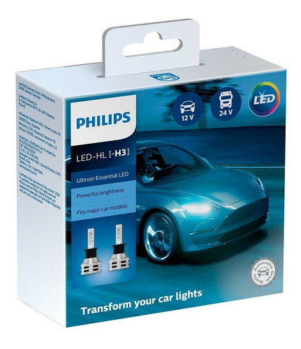 Kit Lampara H3 Led Cree Philips Ultinon Essential 6500k