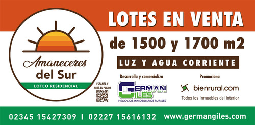Imagen 4 de 24 de Amaneceres Del Sur, Lanzamiento Loteo En Saladillo-posesion Inmediata
