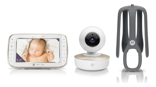 Babá Eletrônica Vm855 Connect Tela Lcd 5.0 Wi-fi Motorola Branco