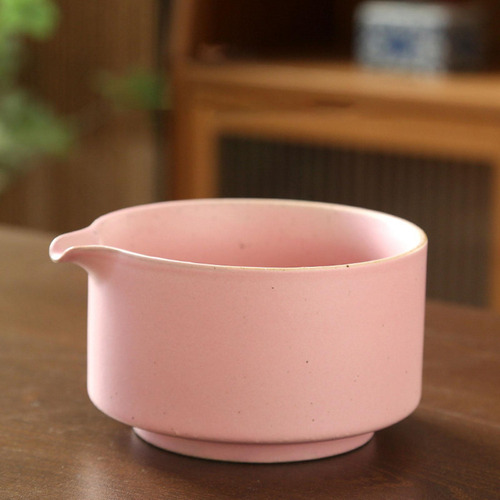 A, Cuenco Chawan Cerámica Matcha Hecho A Mano, Taza Rosa