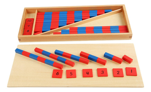 Varillas Numéricas Montessori, Material Didáctico De