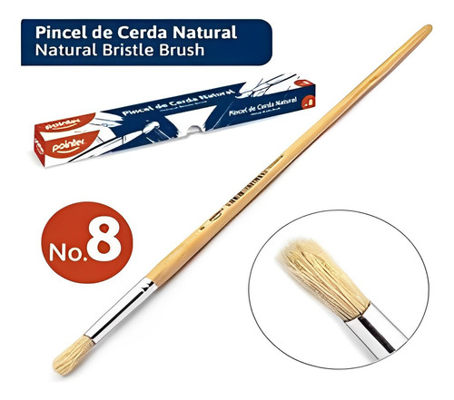 Pincel Redondo #8 X 12pzas Pointer