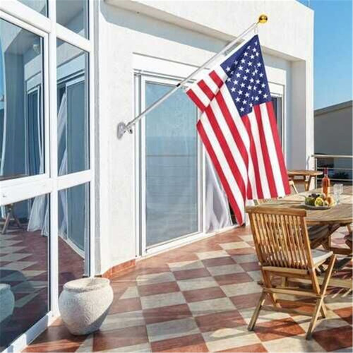 W Soporte De Pared Para Mástil De Bandera De Aleación De