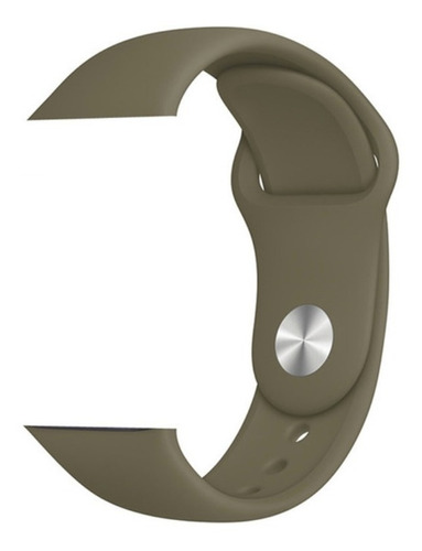 Pulseira De Silicone Sport Para Apple Watch 38/40mm - Khaki