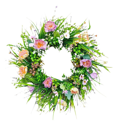 Corona De Primavera Y Verano, Corona De Flores Artificiales