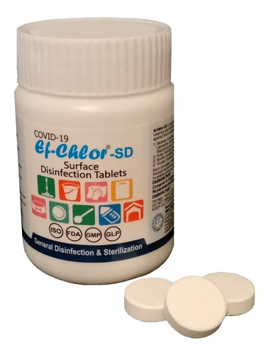 Tabletas De Nadcc, Ef-chlor Sd: Desinfección De Superficies