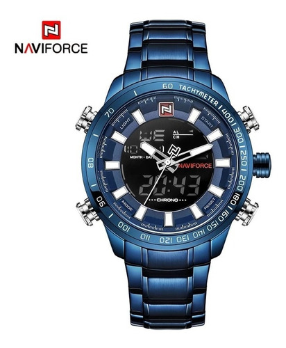 Reloj Naviforce Original De Lujo 9093 Todo Funcional 3bar