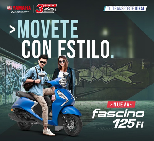 Imagen 20 de 21 de Yamaha Fascino 125 Inyeccion Casco De Regalo 100% Financiada