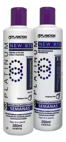 Kit Btx Platinum Plancton Shampoo E Condicionador 2 X 250ml