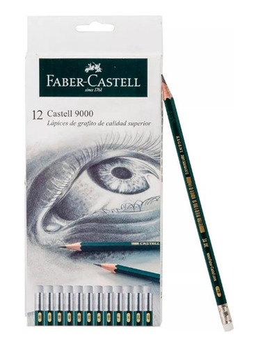 Lapices Faber Castell 9000 X12 