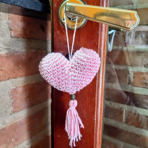 Imagen 9 de 10 de Corazon Crochet Bautismos Comuniones Baby Shower X20
