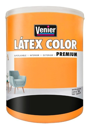 Látex Color Venier Interior/exterior | +14 Colores | 1lt