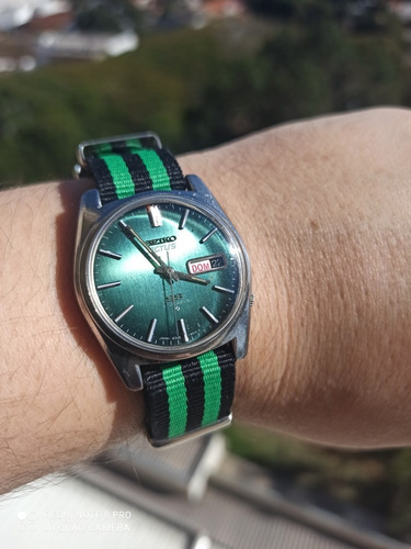 Sensacional Seiko Actus Verde Metálico Automático Fab. 03/70