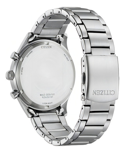Reloj Citizen Ca702881a Hombre Cronógrafo Y Fechador Color de la malla Plateado Color del bisel Gris Color del fondo Plateado