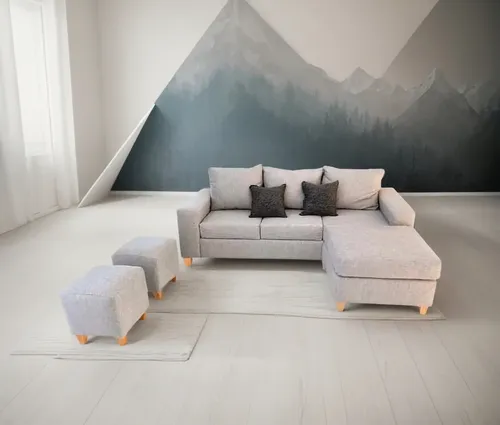 Sillon de 3 cuerpos con camastro para living