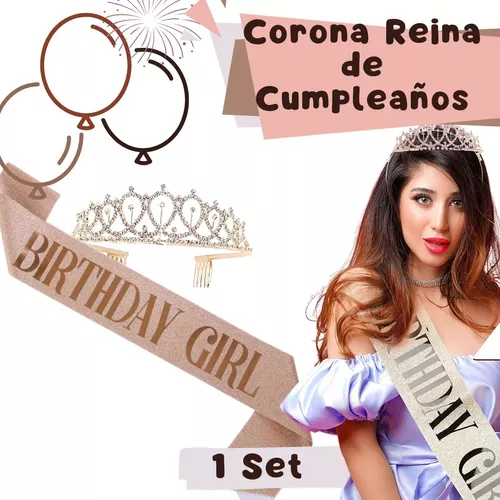 Corona Reina Metalica Banda Cumpleaños Fiesta Glitter - Universo En Línea