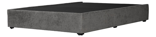 Base Cama Queen Size Dicasa Base Gris Oscuro