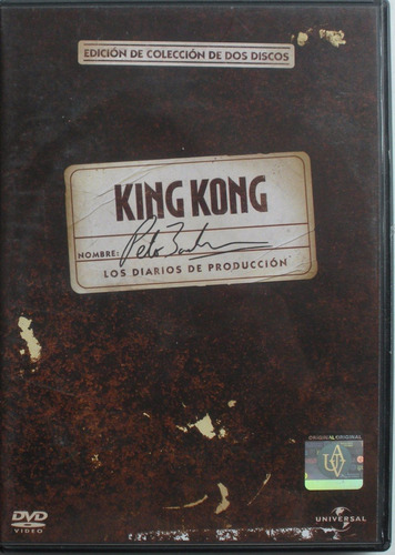 Dvd - King Kong Peter Jackson Los Diarios Produccion 2 Dvd
