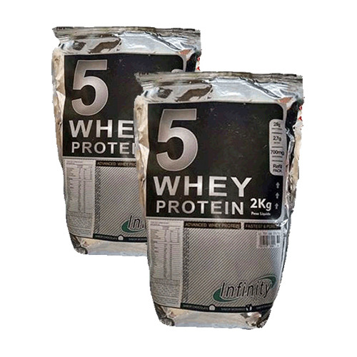 4 Kg Whey 5w (2 Pacotes) Isolado - Hidrolisado - Morango