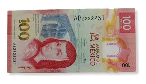 Billete De $100 Con Número De Serie De 5 Números Iguales 