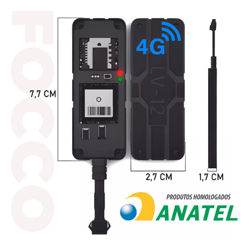 Rastreador Veicular Gps Com Chip E Aplicativo Em Tempo Real