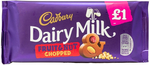 Chocolate Cadbury Dairy Milk Fruits & Nuts, Pack 2x110g