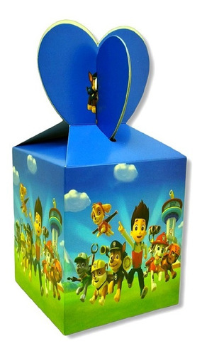 Imagen 2 de 5 de Caja Paw Patrol Cotillón Patrulla Canina Chuchería Regalos