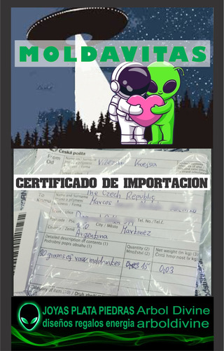 Moldavita Auténtica Piedra De Alta Vibración Arboldivine 19 Verde Musgo