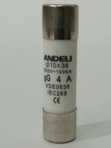 Fusible De Cerámica 4 Amp,uso General, Gg-ro15-4a, Andeli.