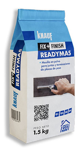 Imagen 1 de 3 de Masilla Knauf Fix&finish Readymas En Polvo X 1.5kg