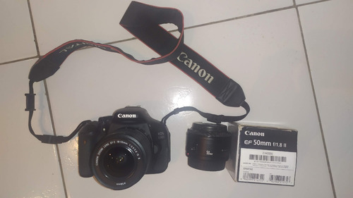 Kit Canon Eos 600d - Lentes 18-55 + + Canon Ef50mm F/1.8 Stm