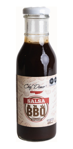 Salsa Bbq Barbecue Casera Alitas Costillas Chefdemo 420 Ml