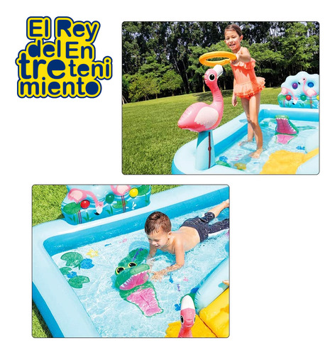 Piscina Intex Inflable Centro De Juegos Jungla - El Rey
