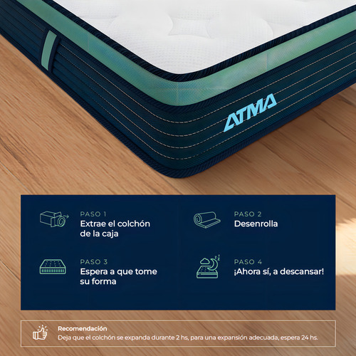 Colchon De Espuma Atma One Individual 1 Plaza 90x190