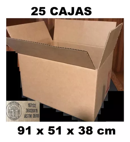 Caja de cartón extrafuerte. 294 litros de capacidad. Máxima resistencia