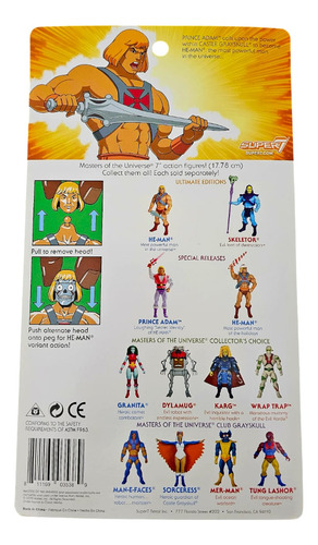 He Man Y Skeletor Ultimate Super 7 Con Sus Cajas Cafes