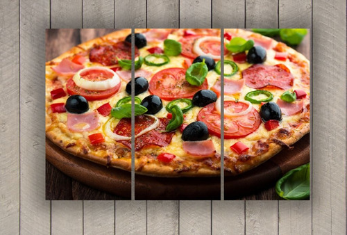 Cuadro 60x90cm Pizza Pizzeria Comidas Resto M3