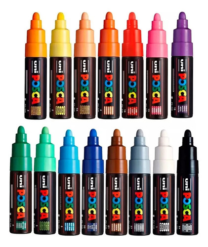 Marcador Uni Ball Posca Pc - 7 Punta Redonda X 10 Colores