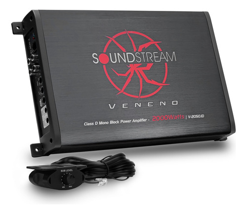 Amplificador Clase D Monoblock 2000w Max Veneno Soundstream