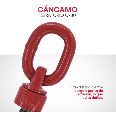 Perno De Ojo Giratorio G80 M16x35 1.12t Ecom